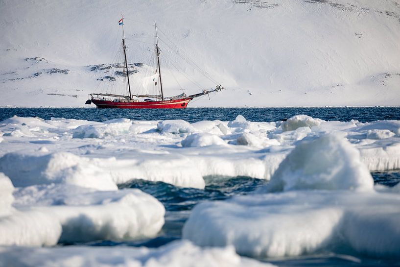 Sailing ship Northern Lights in St. Jonsfjorden by Martijn Smeets