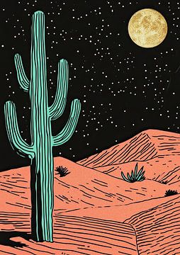 Woestijn Majesteit: Cactus Koning van Niklas Maximilian