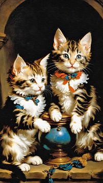 Twee koninklijke kittens van Maud De Vries
