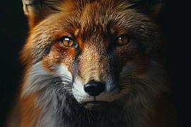 Intrigerende vos in schemerlicht van Art & Soul Creations