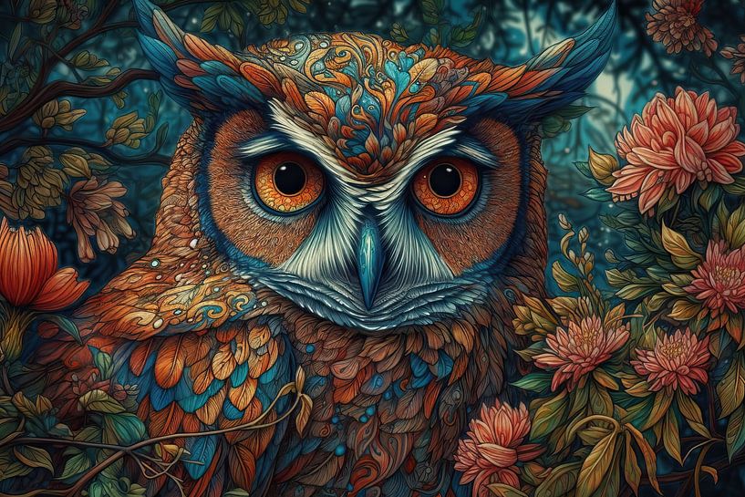 Painting UIL - Modern Colourful Eyecatcher by ARTEO Paintings