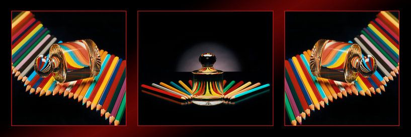 Colorpencils and Presse papier van Hans den Boer