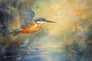 Kingfisher in Flight by Whale & Sons