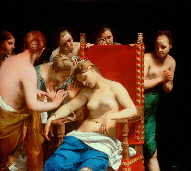 Der Tod von Kleopatra, Guido Cagnacci von Meisterhafte Meister