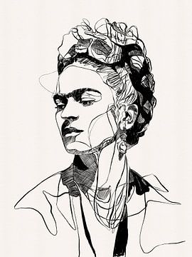 Mexikanische Ikone - Strichzeichnung