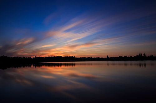 Arhemse Zonsondergang bij de Rijkerswoerdse Plassen.