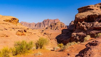 Felsformationen in Wadi Rum, Jordanien