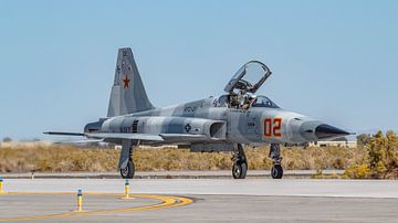 Northrop F-5N Tiger II in actie op NAS Fallon.