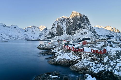 Zonnestralen boven Hamnoy - Mooie Lofoten