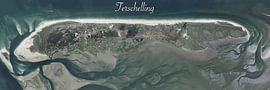 Aerial view of Terschelling by Maps Are Art