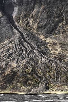 Waterval met vertakkingen op Spitsbergen van Anouschka Hendriks