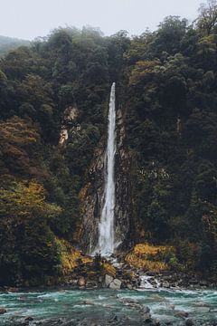 Waterval Nieuw Zeeland van Stijn van Straalen