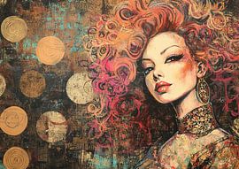 Femme glamour sur Peintures accrocheuses