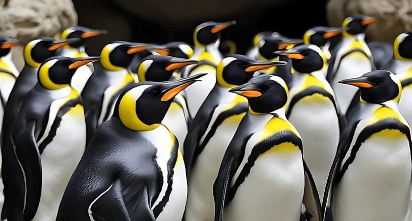 Schulen des Pinguins von Stilbeeld Studio