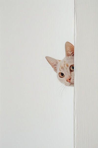 Neugierige Katze von Poster Art Shop