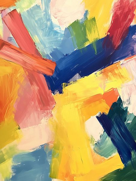 Bold brushstrokes in warm colours by artefacti