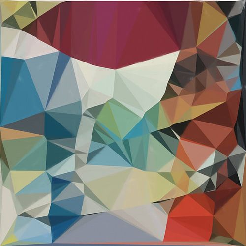 Abstract geometric triangles