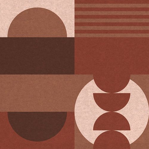 Retro Bauhaus abstract geometrisch in II