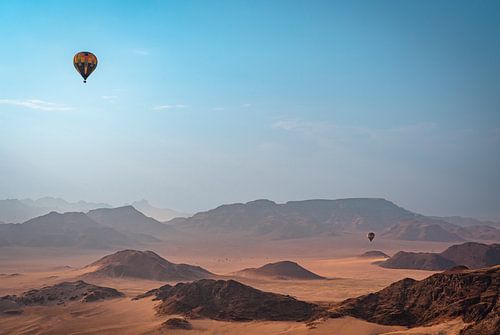Luchtballonvaart over de Namib-woestijn in Namibië