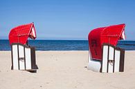 Strandstoelen, strand, Koserow, Usedom Eiland, Duitsland van Torsten Krüger thumbnail