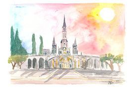 Basilique du Rosaire dans le sanctuaire de Notre-Dame de Lourdes