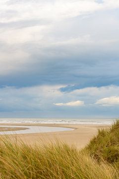 Sluftervallei op het strand van Texel in de Nederlandse Waddenzee van Sjoerd van der Wal Fotografie