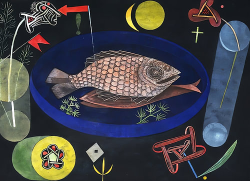Symbolischer Fischtisch