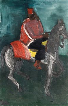 HELMETUT KOLLE GEN. VOM HÜGEL, Greeting Sipahi on horseback, 1929 by Atelier Liesjes