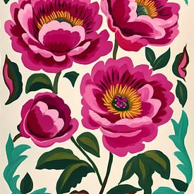 Leuchtend rosa Blüten von IamHome Studio