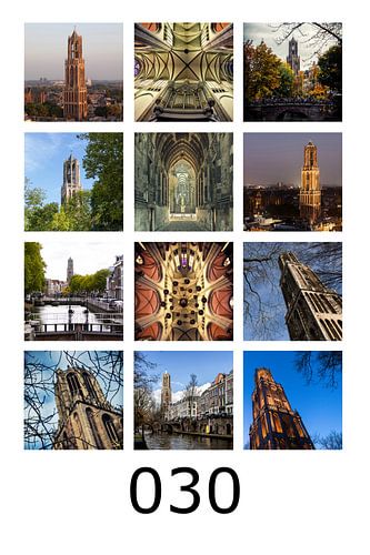 Foto collage van de Dom in Utrecht | 030