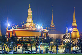 Le cœur de Bangkok, illuminé la nuit