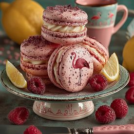 Pink Flamingo Macaron Patisserie by Studio Ypie