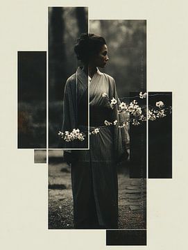 A woman dressed in a traditional kimono sur Ariadna de Raadt-Goldberg