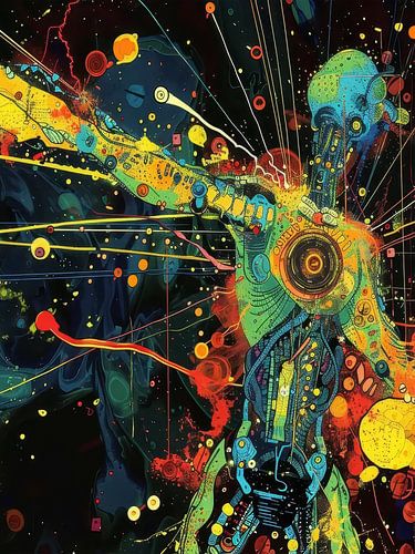 Abstracte buitenaardse stijl