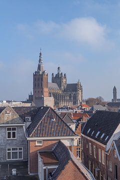 Uitzicht op de Sint-Jans Kathedraal in Den Bosch van Andrea Pijl - Pictures
