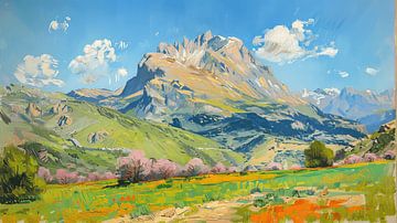 Mountain landscape in spring by Studio Allee