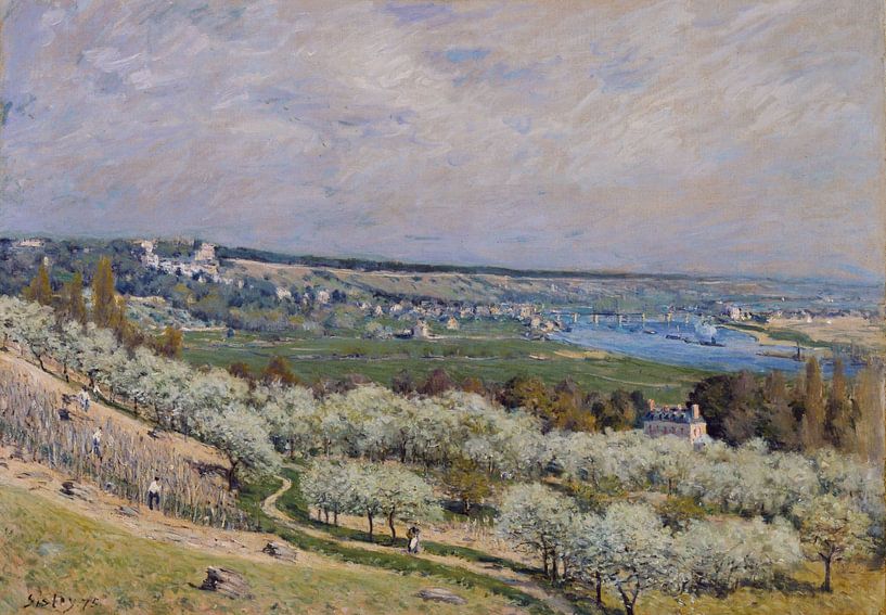 Alfred Sisley, Die Terrasse von Saint-Germain, Frühling, 1875 von Atelier Liesjes