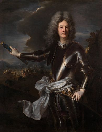 Portret van maarschalk Charles-Auguste de Matignon, Hyacinthe Rigaud