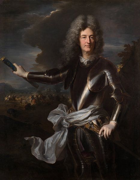 Portrait of Marshal Charles-Auguste de Matignon, Hyacinthe Rigaud by Masterful Masters