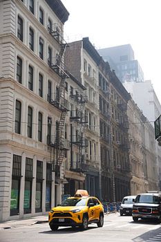 New York yellow taxi in Soho