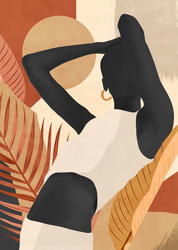 Silhouette einer gehenden Person