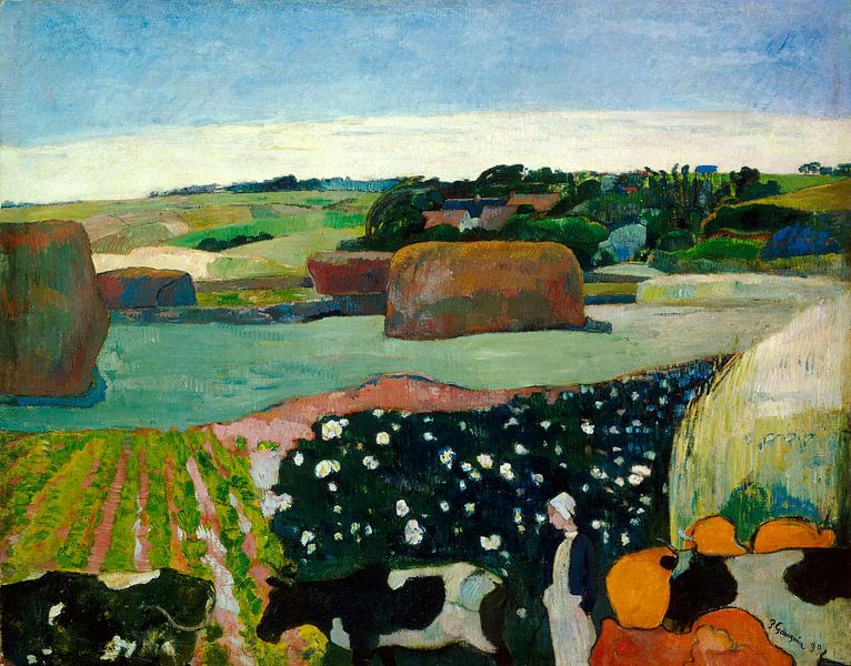 Heuschober in Bretagne, Paul Gauguin von Liszt Collection