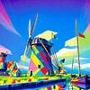 Hollandse molens 4 (modern art) van Hans Levendig (lev&dig fotografie)