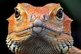 Intriguing reptilian look. by Art & Soul Creations