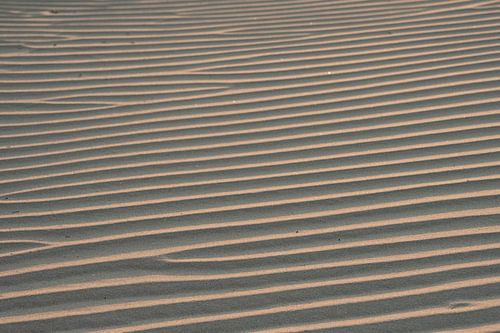 Ribbed sand on the beach