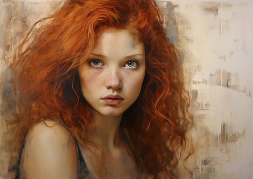 Abstract portrait of a woman (Mixed Media 10)