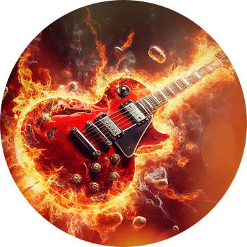 Brandende gitaar