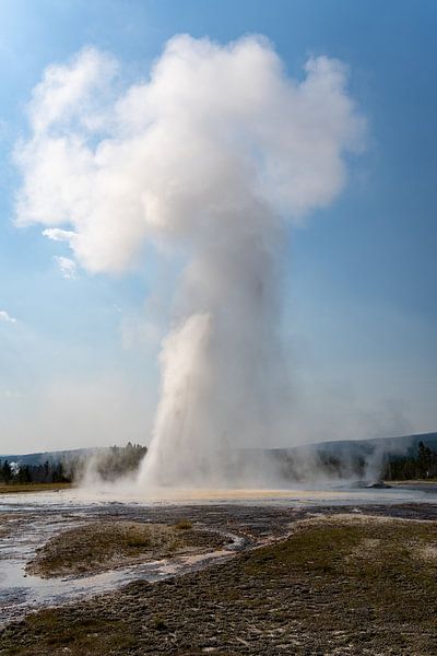 Geysir im Yellowstone-Nationalpark, USA von Jeroen van Deel