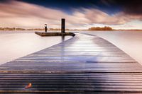 La jetée du lac Paterswold après le lever du soleil