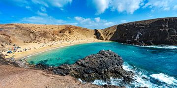 Panorama Playa Papagayo strand van Photo Art Thomas Klee